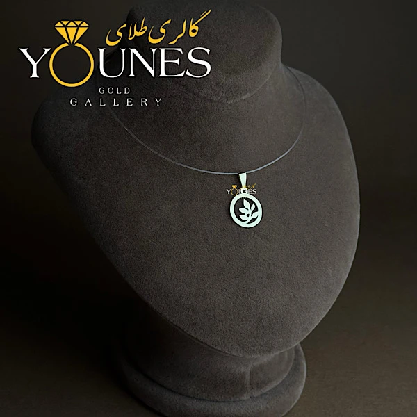 آویز طلا جوانه دایره ای